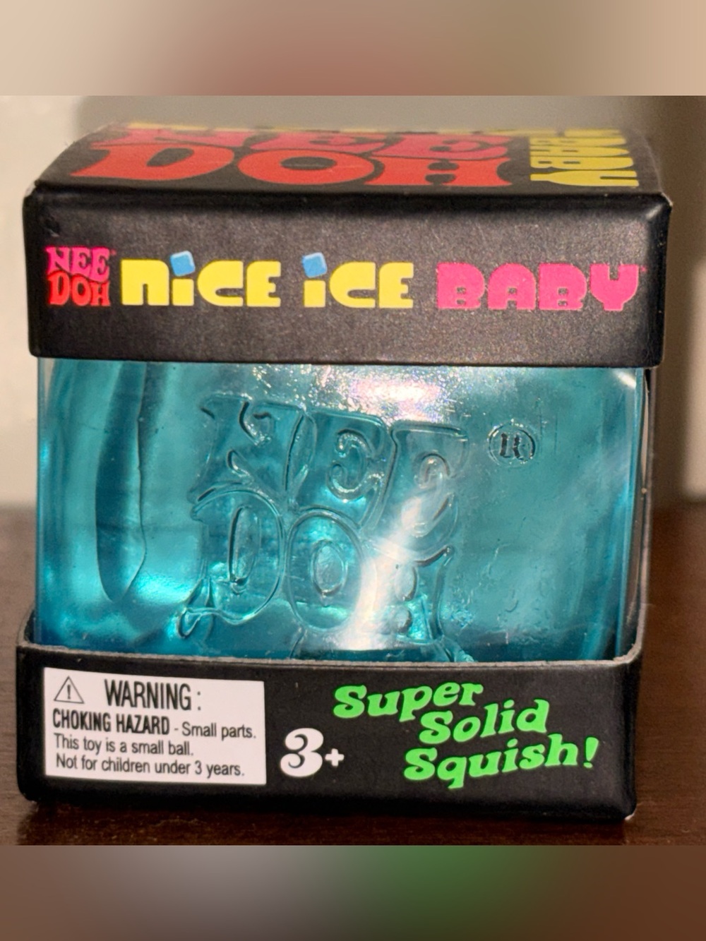 NeeDoh Nice Ice Baby Blue  mini Squish Toy
